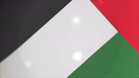 Plate with Flag of the UAE alt