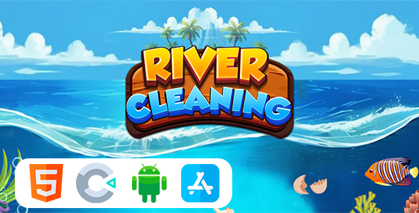 River Cleaning Game - HTML5 Construct3 Game