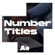 Text Titles Numbers - VideoHive Item for Sale