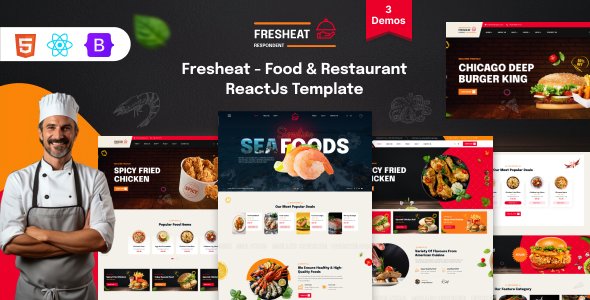 Fresheat – Food & Restaurant ReactJS Template – 0 Sold!