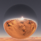 360 degree HDRI Panorama of Mars-like desert Exoplanet sunset - 3DOcean Item for Sale
