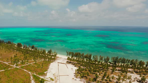 Construction of the Airport on a Tropical Island