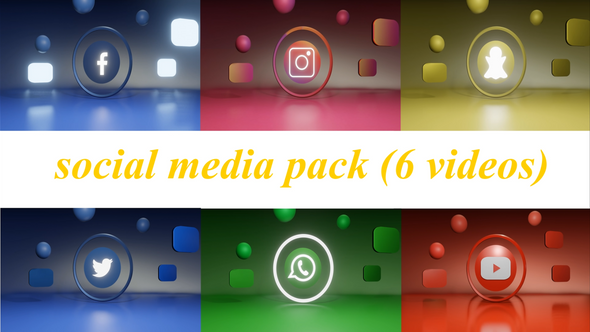 3D Social Media Pack