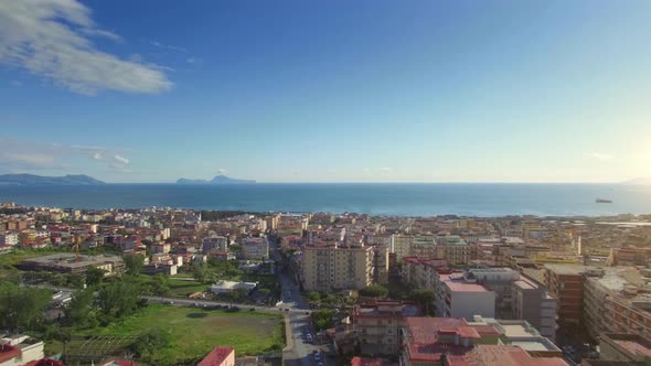 Flight Over Naples Italy By the Sea and at the Foot of the Volcano 2