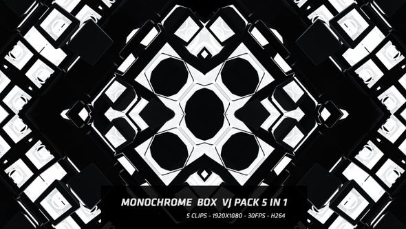 Monochrome Box Vj Pack 5 in 1