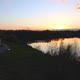 Panning Sunset Over a Forest Lake in Beerse Belgium Europe - VideoHive Item for Sale