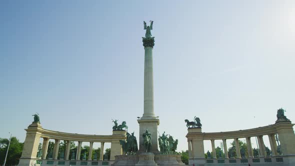 The Millennium Monument in Budapest