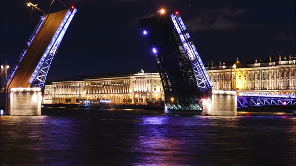 Movable Bridges In St. Petersburg