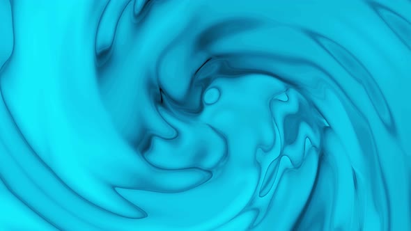 Silky blue color liquid ink flowing animation. glossy blue color liquid flow. Vd 545