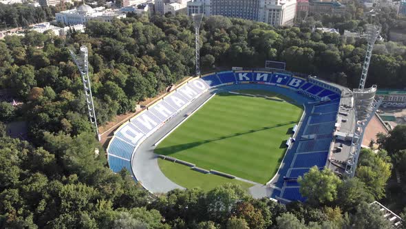 Dynamo Kyiv Lobanovskyi Stadium Aerial View