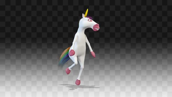 Unicorn Horse Long Happy Dance