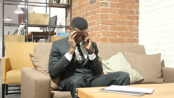 Headache, Frustration, Tension, Depressed Businessman