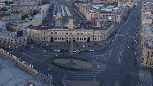 Aerial  View Saint Petersburg Russia 220