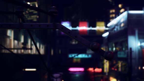 Night Scene of Japan City with Neon Lights alt