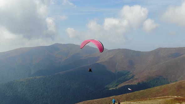 Paragliding Over Mountains