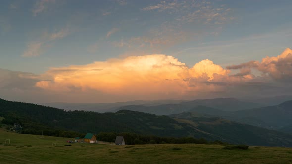 Sunset at Mount Komovi in Montenegro