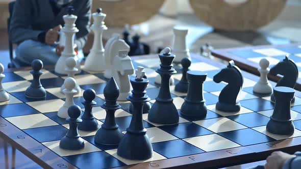 Big Size Chess Board on Table Indoors