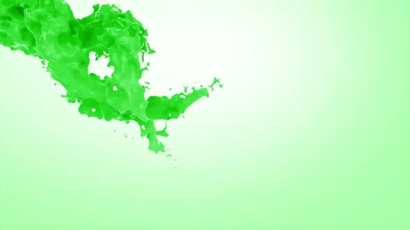 Green Color Flow Mixed 4K alt