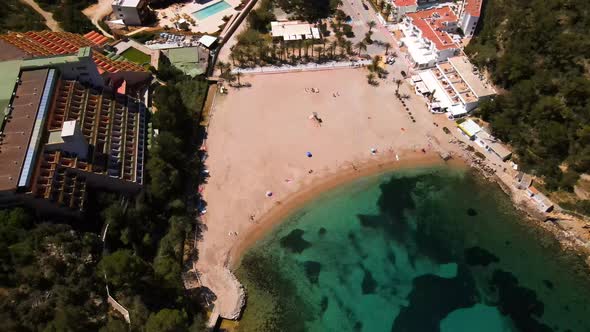 Puerto de San Miguel beach in Ibiza, Spain