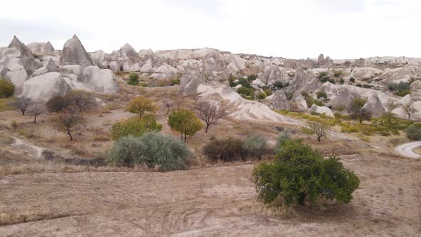 Aerial View Cappadocia Landscape