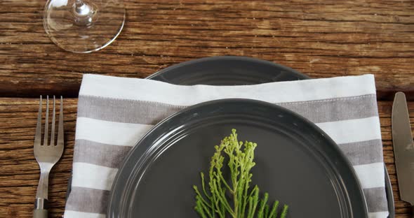 Various cutlery on wooden table 4k