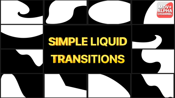 Simple Liquid Transitions | Motion Graphics Pack alt