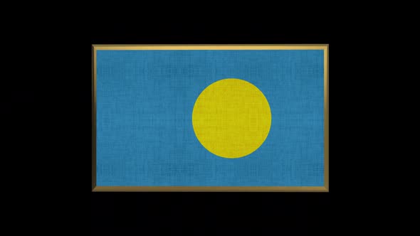 Palau 3D Flag