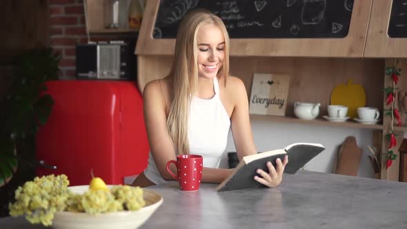 Girl Reads Book