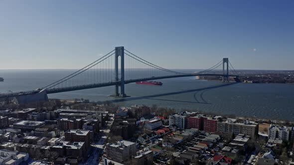 New York Brooklyn and Harbor Verrazano Bridge