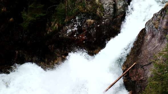 Waterfall on the Way to Morskie Oko