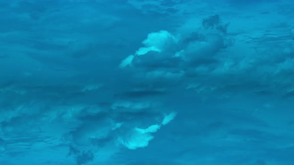 Timelapse of movement of dark blue night heavy clouds 4k footage alt