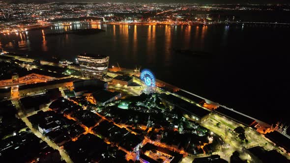 Panoramic view of downtown of coast city Rio de Janeiro Brazil.