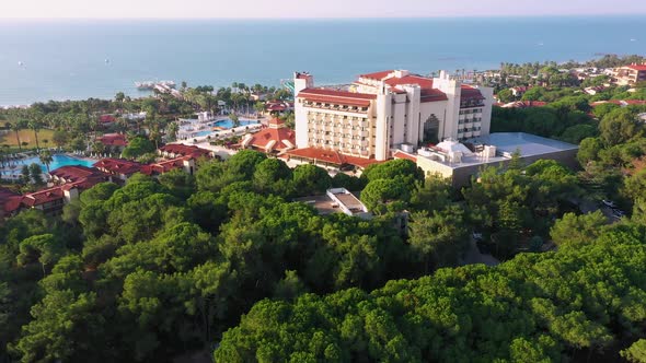 Panorama of Seaside Resort City of Antalya, Turkey.