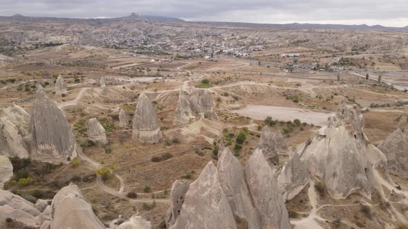 Aerial View Cappadocia Landscape