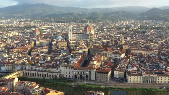 Aerial View of Florence Tuscany Italy