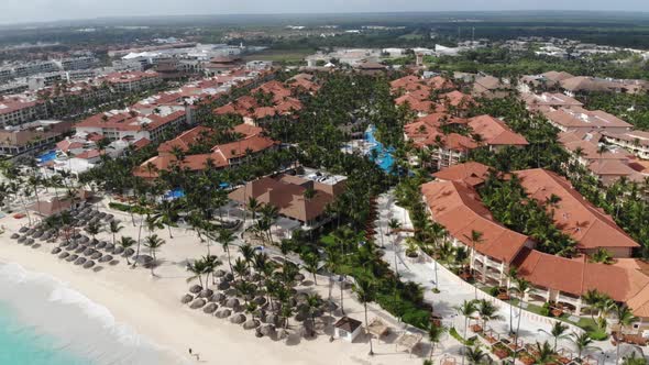 Stunning Aerial Footage of a Huge Luxury Resort in Dominican Republic