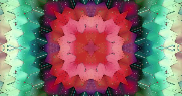 Abstract kaleidoscope background  animation .Geometric movie.