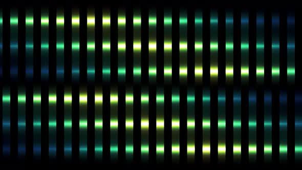 Abstract vertical glowing lines divided into square shaped segments