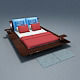 Low poly Bed - 3DOcean Item for Sale
