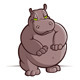 Cartoon Hippo Smile  - GraphicRiver Item for Sale