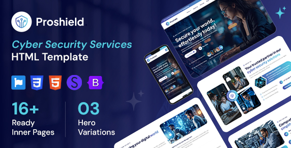 Proshield – Cyber Security Services HTML Template – 0 Sold!