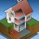 Isometric Geothermal Heat Pump Under Floor Heating - VideoHive Item for Sale
