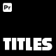 Animated Titles | Premiere Pro - VideoHive Item for Sale