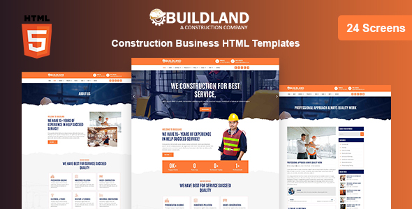 Buildland – Construction Business HTML Templates – 0 Sold!