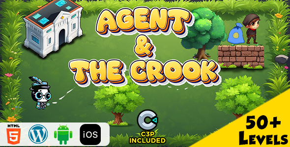 Agent & The Crook HTML5 Construct 3 Game