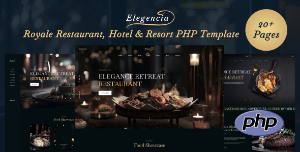 Elegencia – Royale Restaurant, Hotel & Resort PHP Template – 0 Sold!