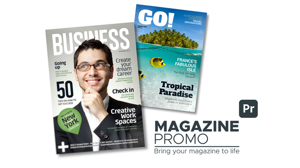 Magazine Promo for Premiere Pro | 18 Glossy Editorial Page Flip Scenes Up to 4K