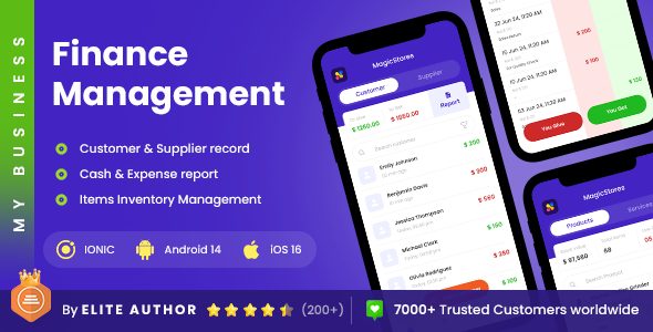 2 App Template | Finance Management | Inventory Management App | Smart Finance Tracking | My Finance
