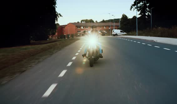 Man on a Motorbike