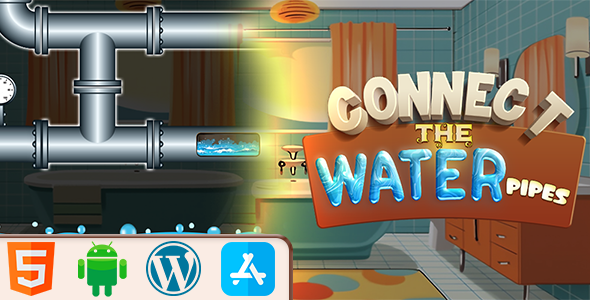 Connect The Water Pipes - HTML5 Construct3 Game